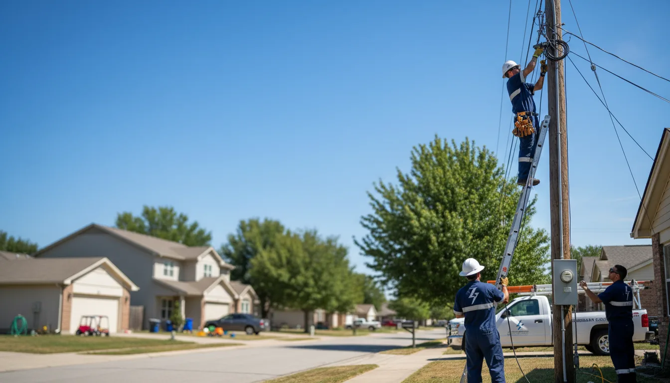 Residential electrician providing installation services in Kiester, MN